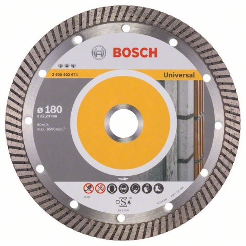 DIAMOND CUTTING DISC PROFESSIONAL PLUS-TURBO: UPP-T180 MM